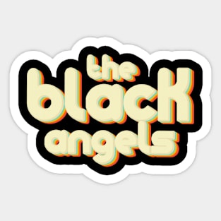 vintage color the black angels Sticker